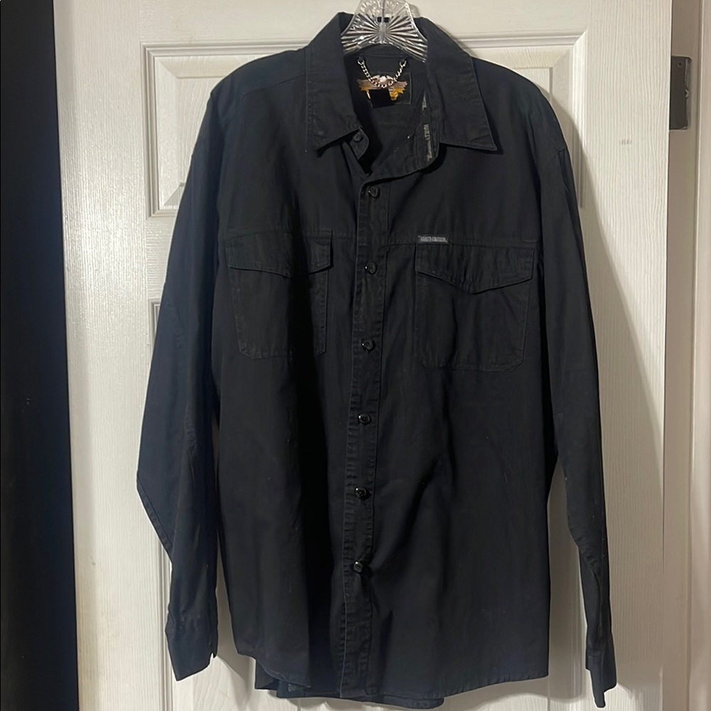 Harley-Davidson Black Lightweight Shirt Jacket